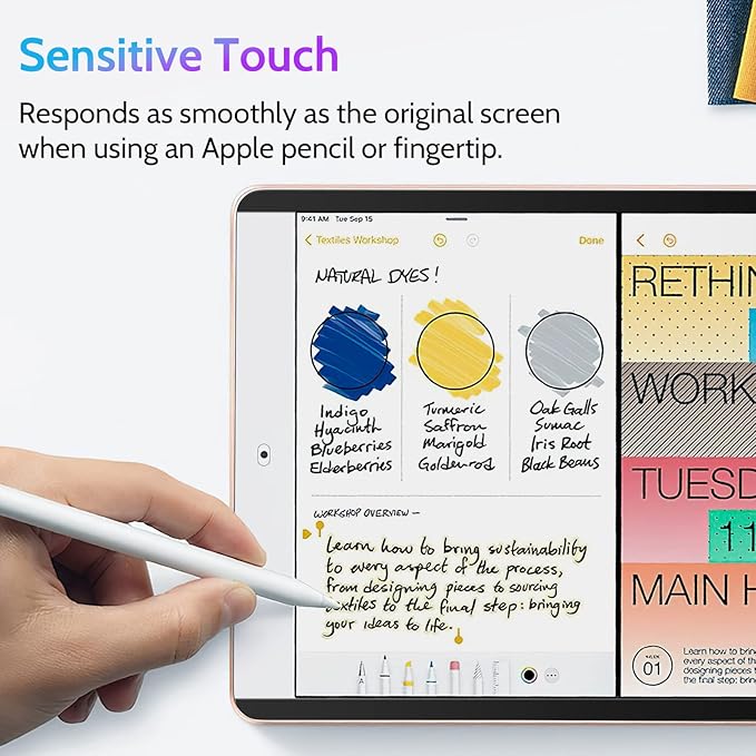 Peslv Magnetic Privacy Screen Protector for iPad 9th 8th 7th Generation 10.2 Inch & iPad Air 3th & iPad Pro 10.5 In, Removable Anti Blue Light Glare Spy Private Filter, High Sensitive BubbleFree
