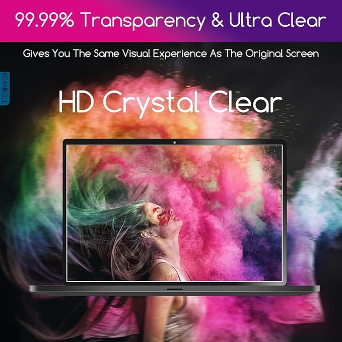 (2-Pack) 17.3 inch Tempered Glass Laptop Screen Protector for 17.3" HP/Dell/ASUS/Samsung/Lenovo/Acer/LG etc 17.3" 16:9 Laptop,(383 x 215mm,W x H)-9H Hardness, Anti Fingerprint, Bubble Free