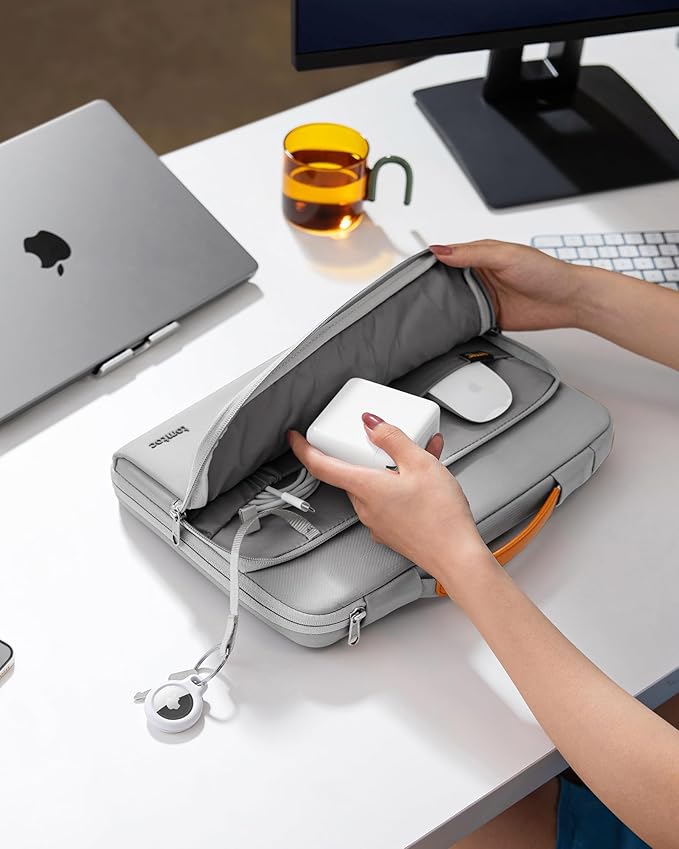 tomtoc 360 Protective Laptop Carrying Case for 13-inch New MacBook Air M5/A3449(2026), M4/A3240, M3/A3113, M2/A2681 M1/A2337, 13“ MacBook Neo/Pro, iPad Pro M5 & iPad Air M4, Water-Resistant Laptop Bag