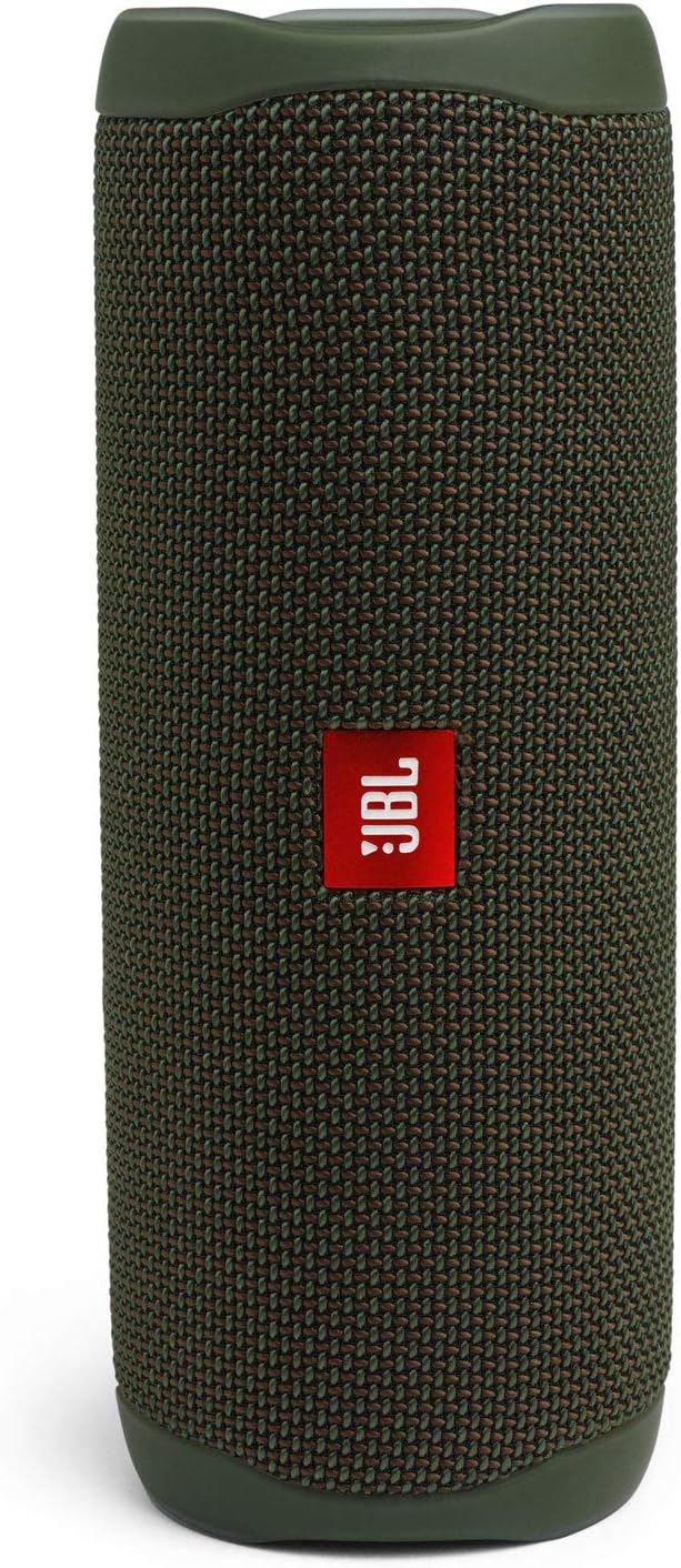 JBL Flip 5 (Green) + Bundle with divvi! Protective Hardshell Case