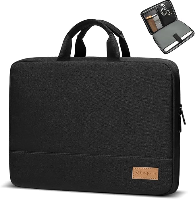 bagasin Laptop Sleeve Case, 15 15.6 16 inch TSA Laptop Sleeve Water Resistant with 4-Layer Protection, Computer Carrying Bag Compatible with MacBook, HP, Dell, Lenovo, Asus Notebook