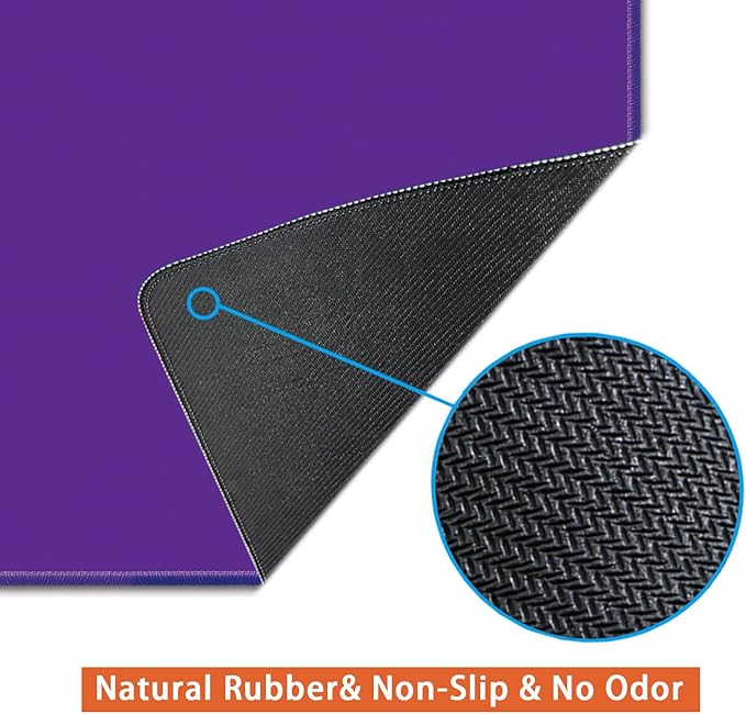 Large Mouse Pad, Non-Slip Desk Blotter, Office Desk Mat, Purple, 31x12 inch