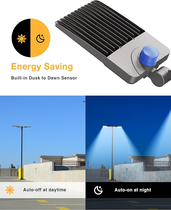 400W LED Parking Lot Lights 2 Pack, 56000LM 5000K Daylight, IP65 Waterproof, 0-10V Dimmable, UL & ETL Certified, Commercial Outdoor Lighting for Parking Lots, Stadiums, and Streets