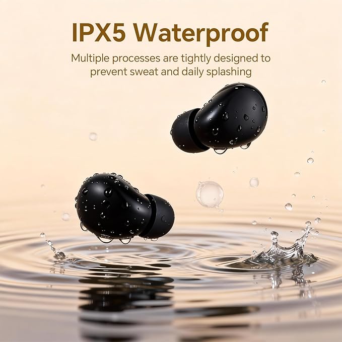 Smallest Invisible Mini Earbuds Wireless Bluetooth, Low Profile Micro Tiny Discreet Hidden Earbuds for Work, Small Headphones, Invisible Sleep Wireless Earphone IPX5 Waterproof for Small Ear Canals