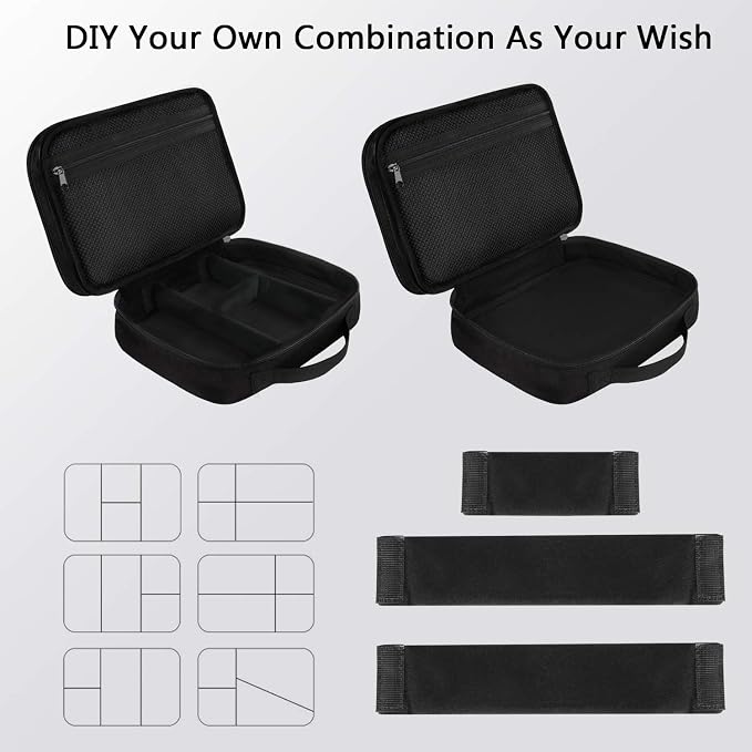 MATEIN Electronics Organizer Travel Case, Water Resistant Cable Organizer Bag for Travel Essentials, Gifts for Men, Storage Bag for Camera Accessories, Phone, Cord & Tablet, Black - Image 7