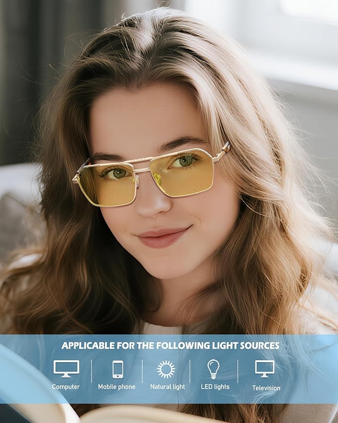 ANYLUV Blue Light Glasses Men/Women, Blue Light Blocking Glasses, Computer Screen Blocker Eyes Protection Glasses