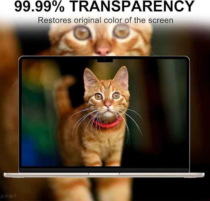 2Pack- 9H Hardness Tempered Glass 15" Screen Protector for Apple 2026-2023 MacBook Air 15.3 inch (Model: A3241 A3114 A2941) Laptop with M5 M4 M3 M2 Chip 15.3 inch Laptop, Bubble Free, Ultra Thin, Anti Scratch