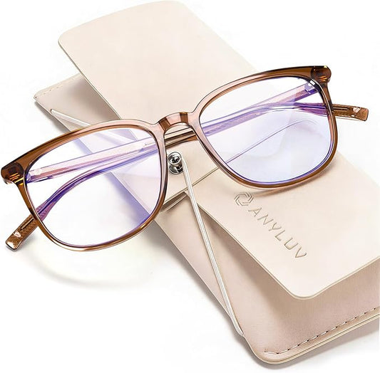 ANYLUV Blue Light Glasses for Woman Men, Womens Blue Light Blocking Glasses Computer Glasses Anti Eyestrain