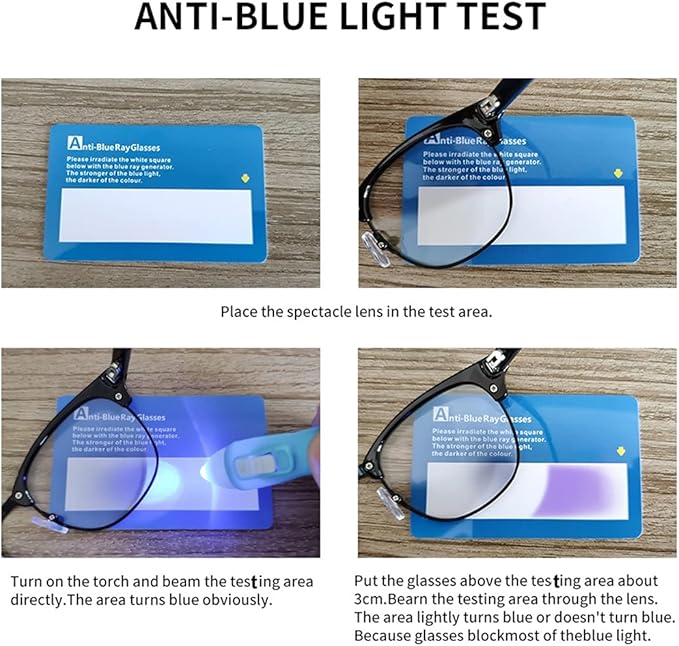Half frame Retro Semi Rimless Clear Lens Glasses Blue Blocking Eyewear For Men Women 2 Pack