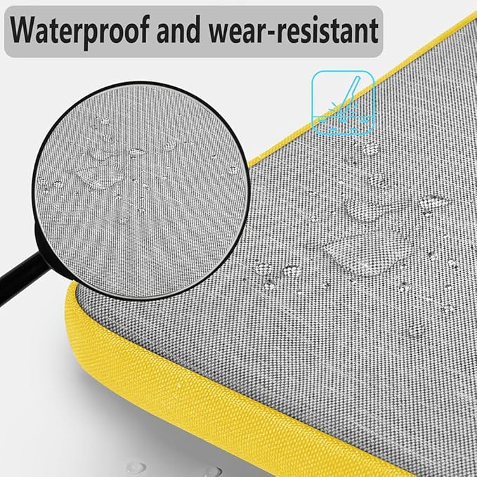 Hseok Laptop Shoulder Bag 13 13.3 14 Inch Case Compatible with MacBook Pro/Neo 14" M5/M4/M3/M2/M1,Mac Air/pro/Neo 13" and Most 13 13.3 14 Notebooks,Spill-Resistant Briefcase,LT Gray & LT Yellow