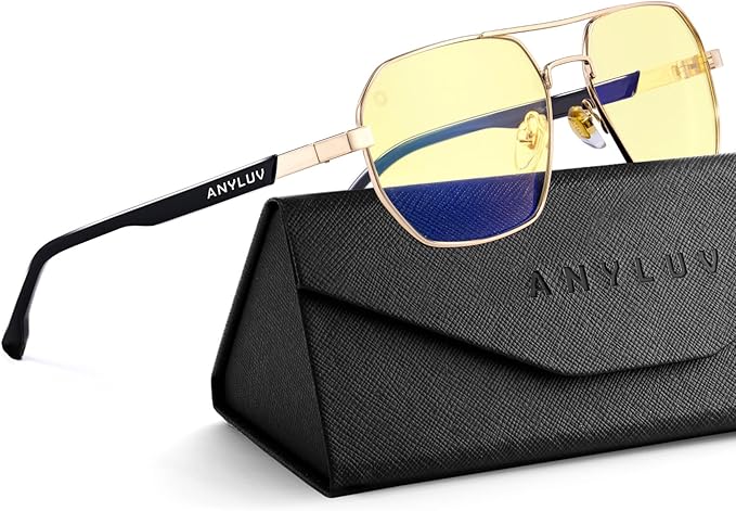 ANYLUV Blue Light Glasses for Woman/Men, Blue Light Blocking Glasses Women Computer Gaming Glasses for Eye Protection