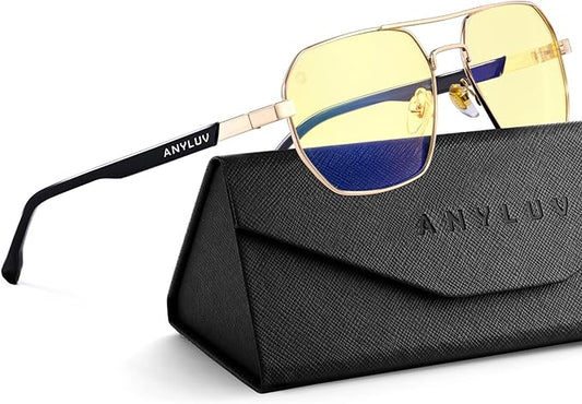 ANYLUV Blue Light Glasses for Woman/Men, Blue Light Blocking Glasses Women Computer Gaming Glasses for Eye Protection