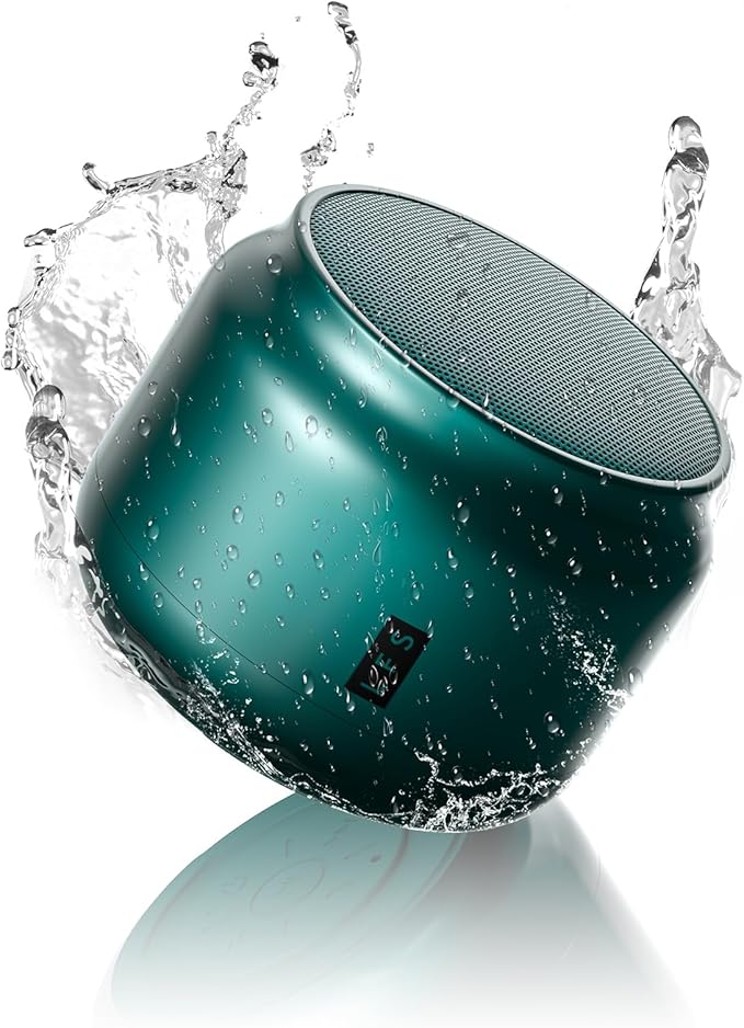 LFS Portable Bluetooth Speaker,Small Bluetooth Speake,Ultra Long Play 15 Hours,TWS Pairing,Suitable for Home,Pool,Beach,Boating, Hiking, Camping for Waterproof Outdoor Mini Speaker-Green