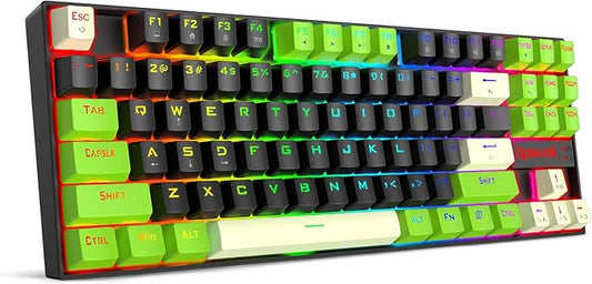 Redragon K552BGC-M TKL 80% Gaming Keyboard, Magnetic Linear Switches, 8000Hz Polling Rate, 14 RGB Backlight Modes, Hot-Swappable Keys, Compact Wired Mechanical Keyboard for PC Gamers
