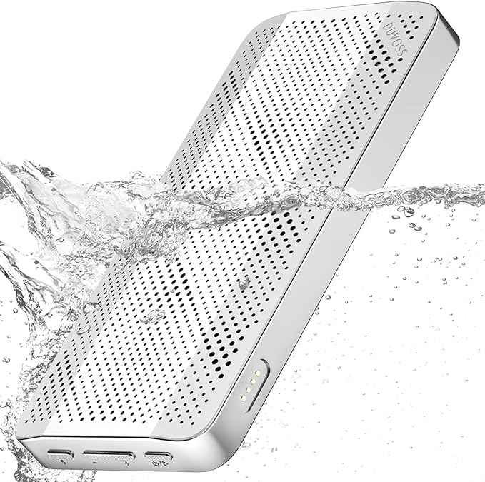 Bluetooth Speaker, 0.65" Ultra Thin Portable Magnetic Speakers, Loud&Clear Sound, IP67 Waterproof Dustproof, Bluetooth 5.1, TWS Pairing, EQ Mode, Sleek Small Wireless Speaker for Home, Outdoor
