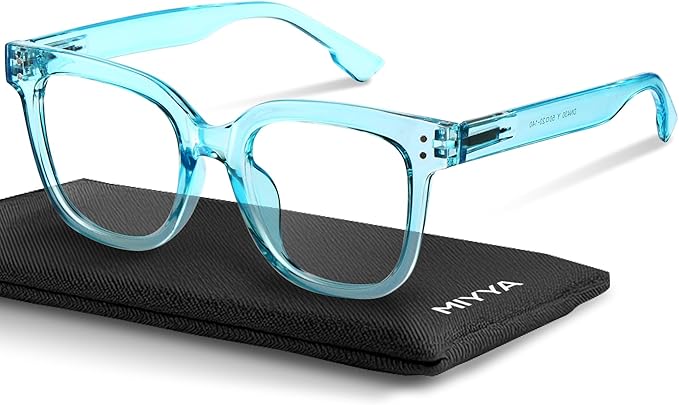 miyya Blue Light Glasses for Women & Men – Oversized UV & Blue Light Blocker Chunky Frames, Stylish Eyewear Accessories