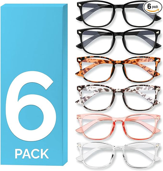 MIGSIR Blue Light Blocking Glasses for Computer Gaming, Fashion Fake Helps Reduce Screen Fatigue Eyeglasses for Women Men