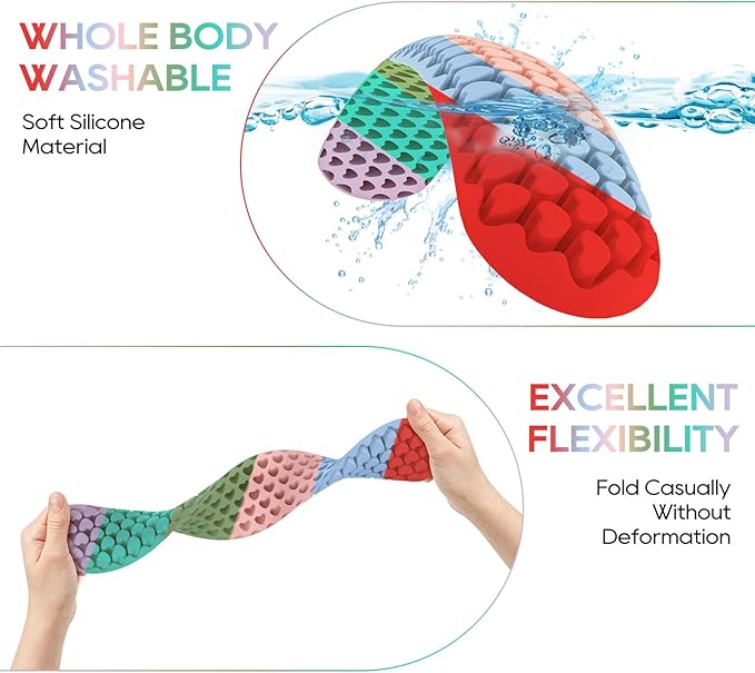 Keyboard Wrist Rest, Mecyfaty Wrist Rest for Computer Keyboard, Ergonomic Mouse Wrist Pad Made of Comfortable and Breathable Silicone, Computer Mouse for Desk Office Supplies