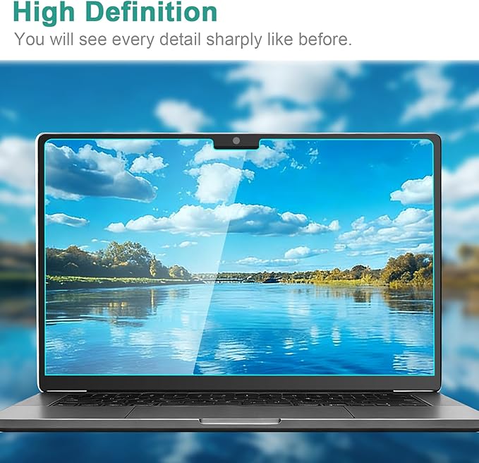 2-Pack Anti Blue Light Screen Protector for MacBook Air 15-inch (2023-2026, M2, M3, M4, M5), Matte Anti Glare Film Protector for Mac 15.3'' (Model A2941 A3114 A3241 A3448)