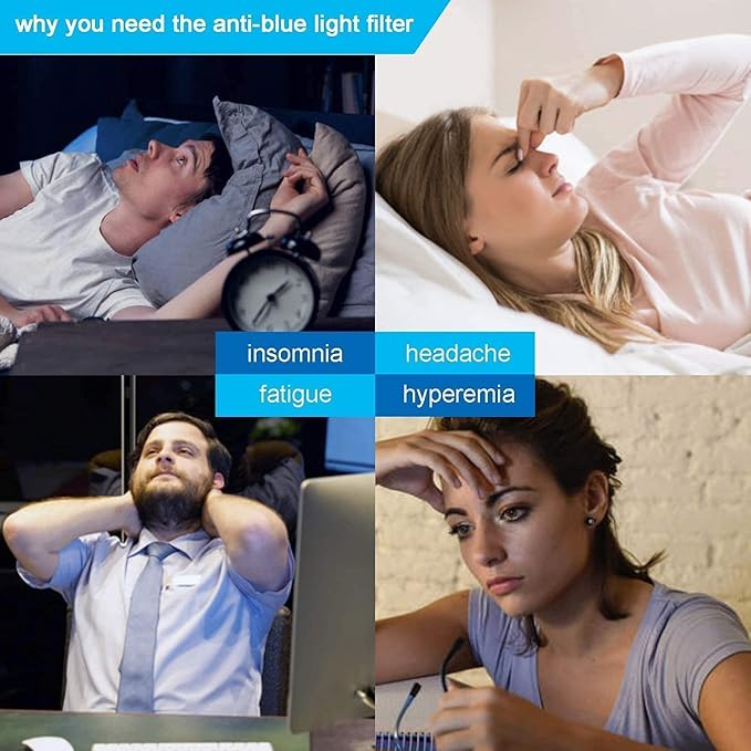 MOSISO 25-27 inch Computer Blue Light Blocking Screen Protector Anti-UV Eye Protection Filter Film Panel for Diagonal 25,25.5,26.5,27 inch 16:9 Widescreen Desktop PC LED Monitor(25x16.34 inch/LxW)