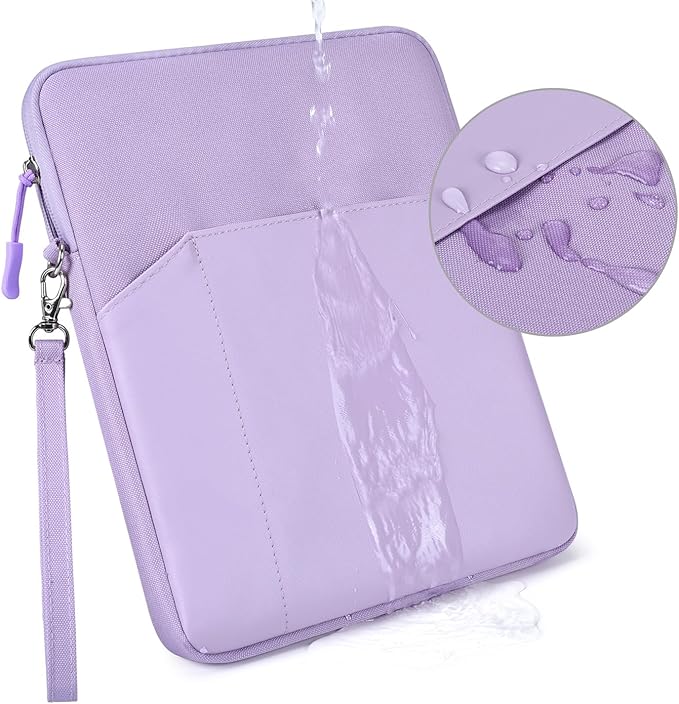 CAAORDKSO 9-11 Inch Tablet Sleeve Case, Tablet Bag Carrying Travel Pouch for iPad 11-inch A16 2025, 11 inch iPad Air M3 M2 / Pro M4, 10.2 10.9" iPad, Galaxy Tab S8/S9 11"/ Galaxy Tab A9+ Bag, Purple