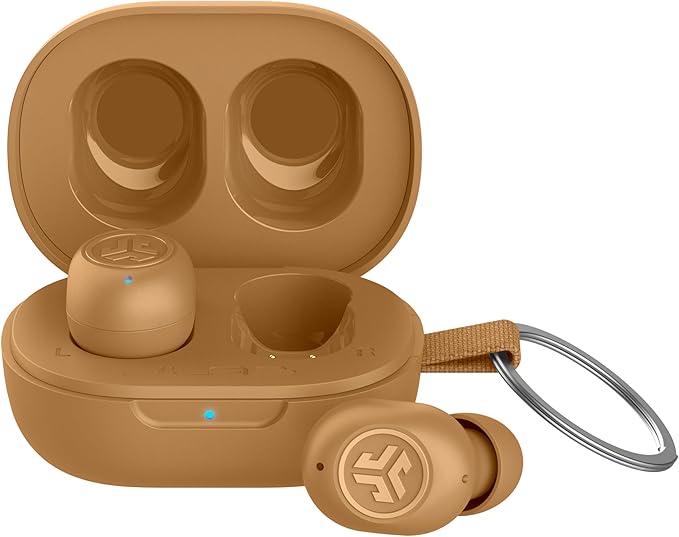 JLab JBuds Mini Tones True Wireless Bluetooth Earbuds + Charging Case, (7572 W), IP55 Sweat and Dust Proof, Bluetooth Multipoint, Be Aware Audio, 3 EQ Sound Settings, Crystal Clear Calls