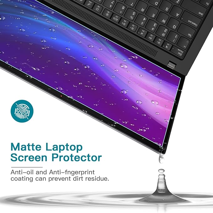 2 Pack 16 Inch Anti Blue Light Screen Protector for Lenovo/Dell/HP/ASUS/LG, Reduce Eye Strain Anti Glare Blue Light Blocking Screen Protector for 16’’ with 1920x1200 Resolution Laptop