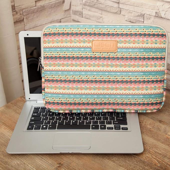 BSLVWG 14 Inch Laptop Sleeve Multi-Color & Size Choices Case/Water-Resistant Neoprene Notebook Computer Pocket Tablet Briefcase Carrying Bag/Pouch Skin Cover