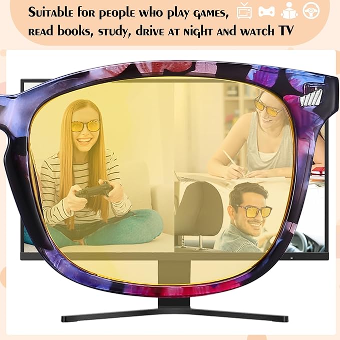 Polarized Sunglasses for Women Men, Night Driving Glasses Anti Glare Yellow Lens UV 400 for Day Night Use