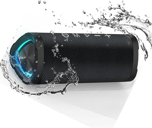 Vanzon V40 Portable Speaker Bluetooth 5.0, 24W Stereo Sound Bluetooth Speaker Wireless, 24H Playtime,Colorful RGB Modes, TWS Pairing, Gift Ideas