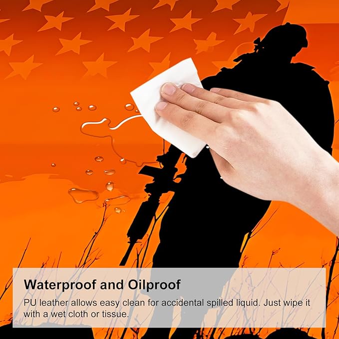 Mouse Pad, Large Anti-Slip with Stitched Edges Desk Mat Desktop Laptop Computer Desk Keyboard Mat,Table Protector Blotter Mat (Soldier, 31.5" x 11.8")