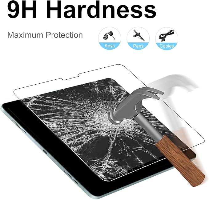 Megoo ArmorShield Screen Protector for Surface Laptop 13 Inch (2025), Tempered Glass, [9H+ Military Grade] [3X Shatterproof Protection], HD Clear, Easy Installation, 2 Pack