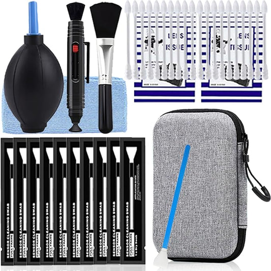 Professional Camera Cleaning Kit(38 pcs) - Including Lens Paper/Blower, APS-C Clean Swabs, Microfiber Cloths, Lens Pen, Clean Brush - DSLR Photography Accessories Lens Cleaning Kit Photographer Gifts by Unknown