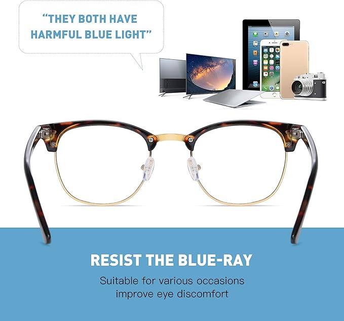 Blue Light Blocking Glasses for Woman/Men Computer Bluelight Glasses Womens/Mens