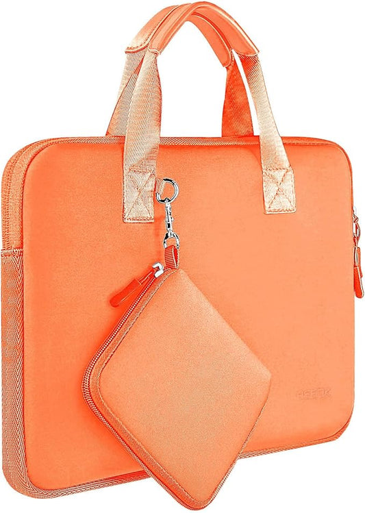 Hseok Laptop Sleeve 13.3-14 inch Case with Small Pouch, Neoprene Computer Bag Compatible with MacBook Neo/Pro 14 M5/M4/M3/M2/M1, Mac Air/Pro 13.3, XPS 14 and Most 13-14 inch Notebooks,O02G01
