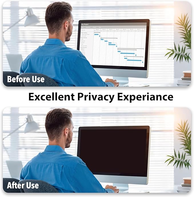 【2 pack】 14 Inch Laptop Privacy Screen Protector, 16:9 Aspect Removable Anti-Glare Blue Light Filter Protector - Scratch Resistant Data Privacy Screen Protecto