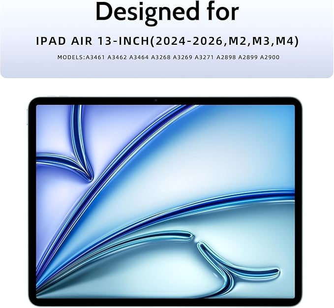 Peslv 2 Pack Magnetic Paperfilm for iPad Air 13 Inch (2024-2026, M2 M3 M4), Feel Like Writing Drawing On Paper, Matte Removable Anti Glare Fingerprint Screen Protector Blue Light Filter
