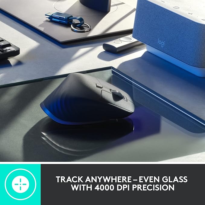 Logitech MX Mechanical Mini TKL Illuminated Wireless Keyboard, Clicky, and MX Master 3S Performance Wireless Bluetooth Mouse Bundle, macOS, Windows, Linux, iOS, Android