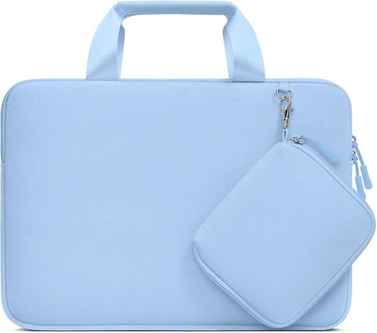 MOSISO Laptop Case 15 inch, Laptop Sleeve Bag Compatible with MacBook Air 15 inch M5 M4 M3 M2 2026-2023, Dell XPS, Neoprene Carrying Computer Bag with Handle&Detachable Small Case, Air Blue