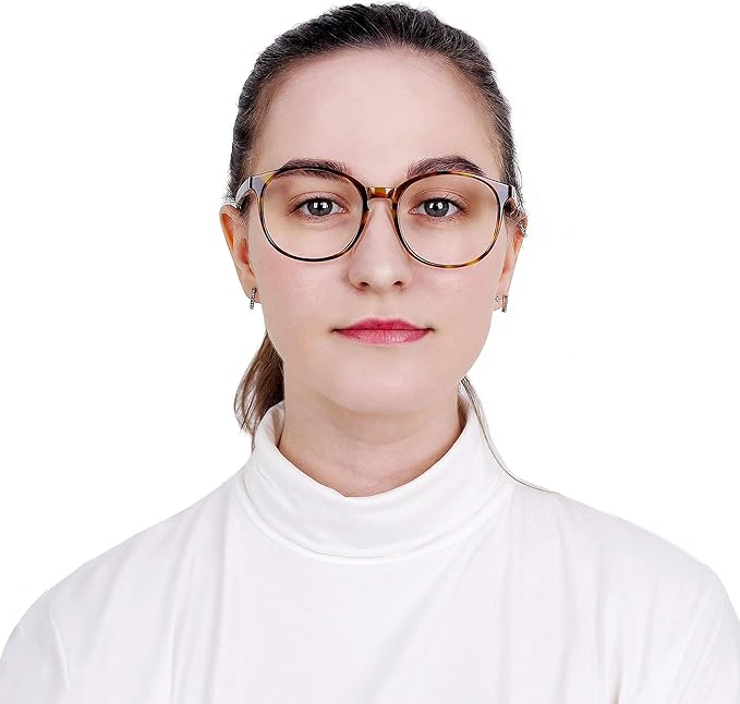 LifeArt Round Blue Light Blocking Glasses, Computer Glasses, Gaming Glasses, TV Glasses for Women Men (Brown Tortoise, 1.00 Magnification)