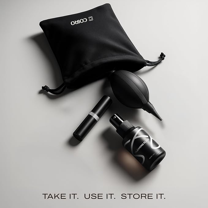 ?? Coiro Camera Lens Cleaning Kit ?€? Camera Air Blower, Lens Cleaner Spray 100ml, Soft Brush, Wet Wipes & Cloth ?€? DSLR Mirrorless Camera Cleaner - Image 6