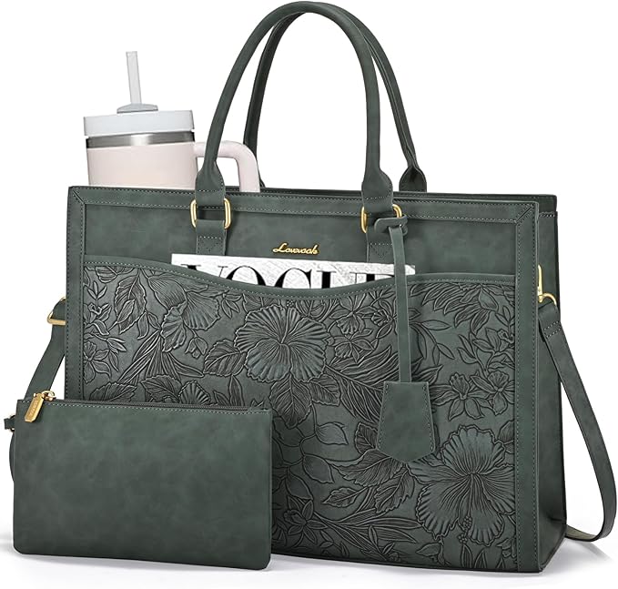 LOVEVOOK Laptop Tote Bag for Women, Office Work Bag Briefcase fit for 15.6 inch Laptop, Large Capacity Teacher Bag Handbag