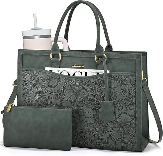 LOVEVOOK Laptop Tote Bag for Women, Office Work Bag Briefcase fit for 15.6 inch Laptop, Large Capacity Teacher Bag Handbag