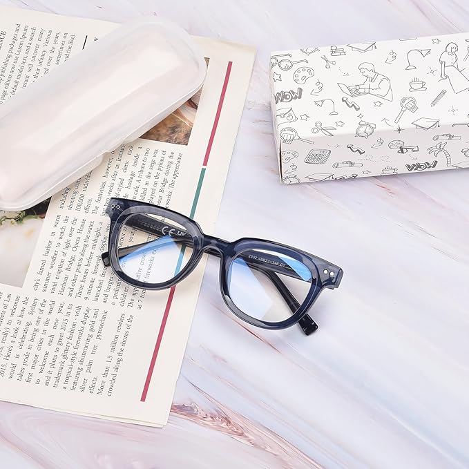 OPTOFENDY Oversized Blue Light Blocking Glasses for Women, Fashion Square Computer Eyeglasses