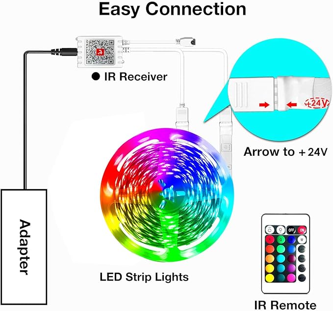 hyrion Smart LED Strip Lights 200ft WiFi, RGB Color Changing Lights Compatible with Alexa and Google Assistant, 16 Million Colors with App Control and Voice Control Led Lights for Bedroom, Room Decor