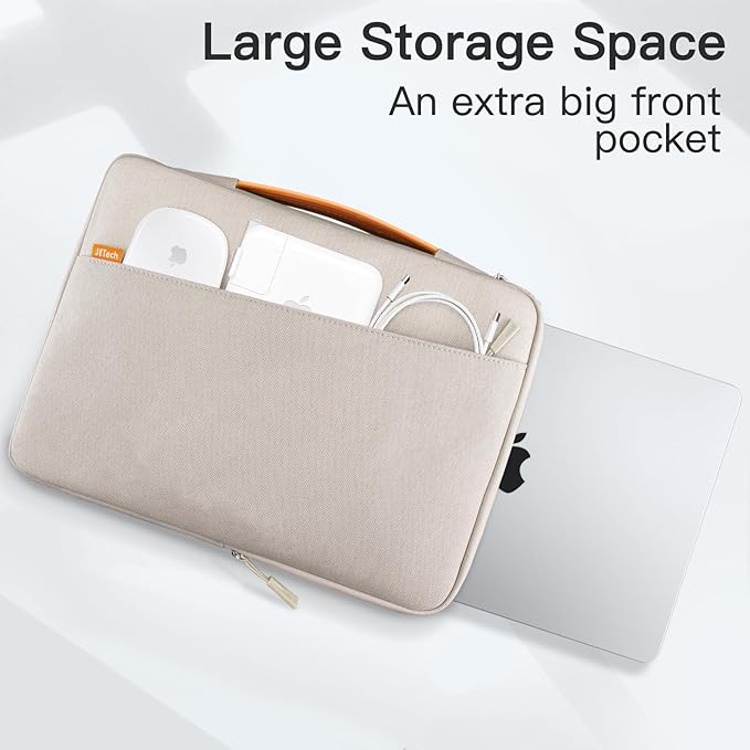 JETech Laptop Sleeve for MacBook Neo (A18 Pro), 14-Inch MacBook Pro (M1-M5, 2020-2026), Waterproof Bag Case with Portable Handle and Pocket, Compatible with 14 Inch Notebook (Starlight)