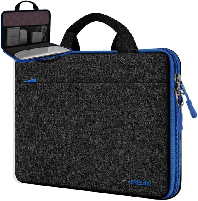 Hseok Laptop Sleeve 13-14 Inch Case Briefcase Compatible with MacBook Neo Pro 14 M5/M4/M3/M2/M1, All Models 13.3 Mac Air/Pro, XPS 13 14, Most Popular 13"-14" Notebooks,B01K02