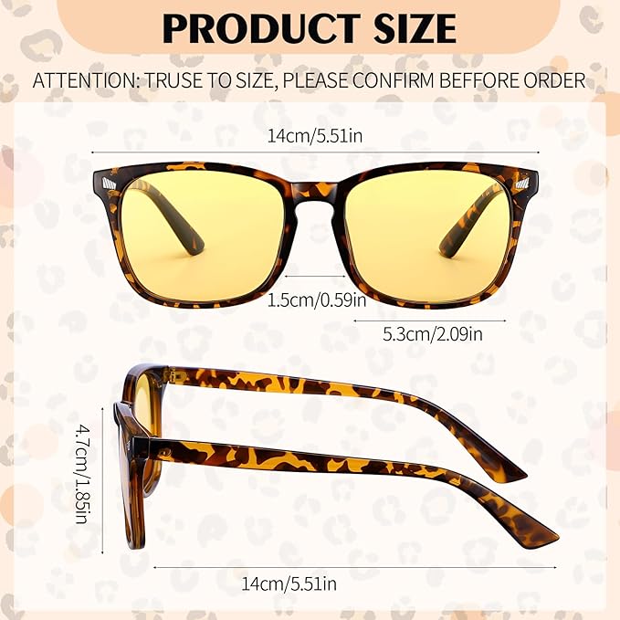 Polarized Sunglasses for Women Men, Night Driving Glasses Anti Glare Yellow Lens UV 400 for Day Night Use