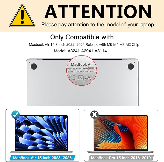 FILMEXT Macbook Air 15 inch Screen Protector (2026-2023, M5 M4 M3 M2) Mddel A2941 A3114 A3241, Anti-Glare Anti-Blue Light Filter Bubble Free Eye Protection Macbook Air 15.3"