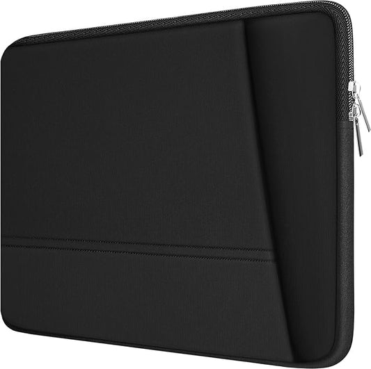TEDNETGO Laptop Sleeve 15.6 inch, Upgrade Sturdy Portable Monitor Computer Laptop Case, Carrying Sleeve Bag Briefcase Bag 15.6'' with Pockets for MacBook PC Mac HP Lenovo Dell Asus Xbox Switch, Black